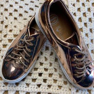 Jeffrey Campbell FLAVIA rose gold sneakers